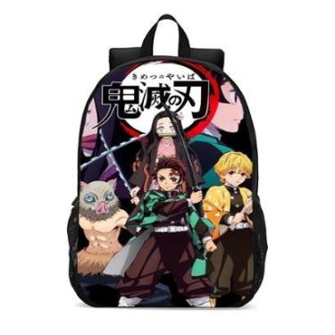 Imagem de Mochila Escolar Infanto Juvenil Demon Slayer Anime Novidades 0385-Unissex
