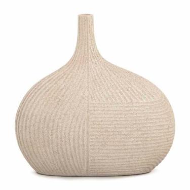 Imagem de Vaso Redondo Apontado em Poliresina Off White - 21cm - Abra Cadabra