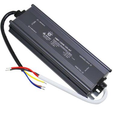 Imagem de Fonte Embralumi 12V Blindada IP67 120W 10A Garantia 2 Anos