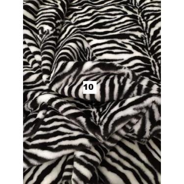 Imagem de Tecido Pelúcia Pele Estampada Animal Print Chinelos Pantufas Ursinhos 