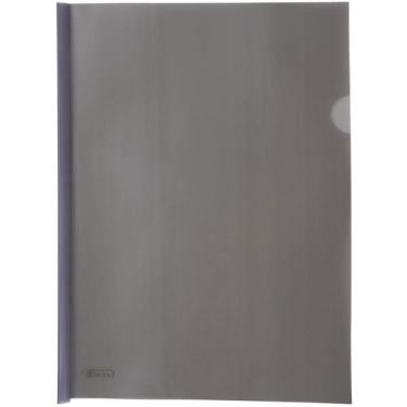 Imagem de Pasta Canaleta A4 Fumê NEW Line Pacote com 10 - Polibras