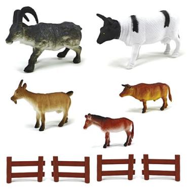 Imagem de 01 kit de animais da fazenda - médio - 02 modelos - AUSINI