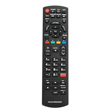 Imagem de Controle remoto substituído N2QAYB000926 compatível com Panasonic TV TC-50AS540C TC-55AS530U TC-60AS530U TC-42AS630U TC-50AS630U TC-60AS630U TC-40AS520U TC-39AS530U TC-50ASS 530U TC-40AS560C