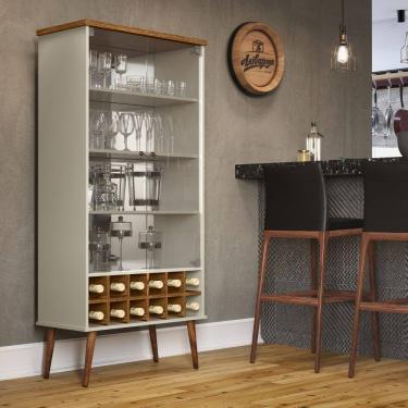 Imagem de Cristaleira 4 Prateleiras Franca Off White Cumarú