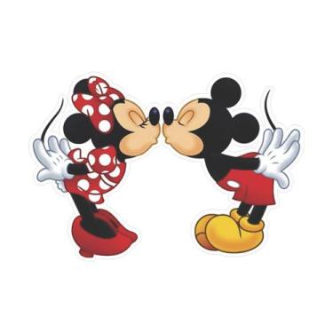 Imagem de Adesivo Aplique Genérico Mickey  Minnie Beijo - Resitank