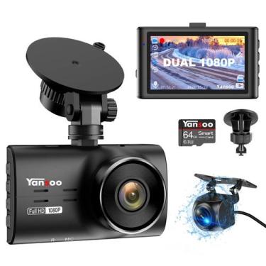 Imagem de Dashcam Dupla Yansoo 1080P - Super Visão Noturna para Carros