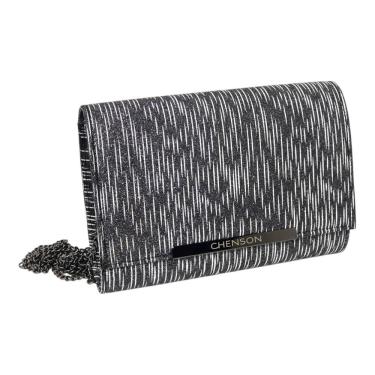 Imagem de Bolsa de Festa Feminina Metalizada Elegante Chenson