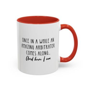 Imagem de Caneca de café Arbiter engraçada, presente exclusivo para amantes de café, decoração de mesa, humor administrador, perfeita para advogados