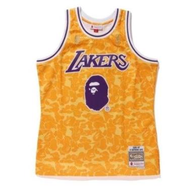 Imagem de RegatLA. Lakers BAPE x Mitchell & Ness (BAPE 93) - Masculina - Amarela-Masculino