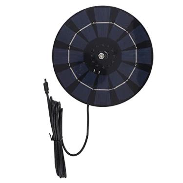 Imagem de Painel Solar para Câmera de Segurança, Painel Solar 5W Monocristalino de Silício Painel Solar Pequeno Painéis Solares Com Painel Solar, Placa de Base, 3 Parafuso, 3 Plugue de