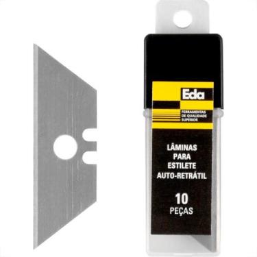 Imagem de Lamina Estilete Eda Auto-Retratil Trapezoidal Com 10 Pecas - 0Af