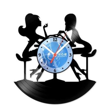 Imagem de Relógio De Parede Disco Vinil Profissões - Manicure - VPR-050 - Modern