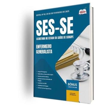 Imagem de Apostila SES-SE  - Enfermeiro Generalista - Apostilas Opção
