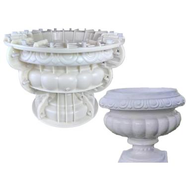 Imagem de Molde de concreto extra grande, moldes ABS reutilizáveis resistentes para vasos de flores, moldes grandes de concreto para jardinagem interna e externa (18,9 polegadas)