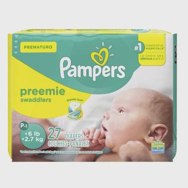 Imagem de Fralda pampers prematuro com 27 unidades