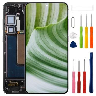 Imagem de [Com moldura] [Suporte a função de impressão digital] Conjunto de digitalizador de tela sensível ao toque SWARK OLED para Galaxy S24 Plus S24+ SM-S926B Substituição de montagem digitalizador de tela