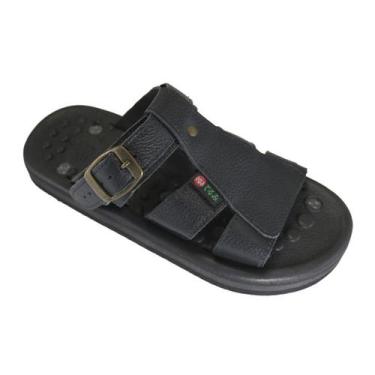 Imagem de Sandália Magnética Franciscana Preto 41/42 Par - Terumi