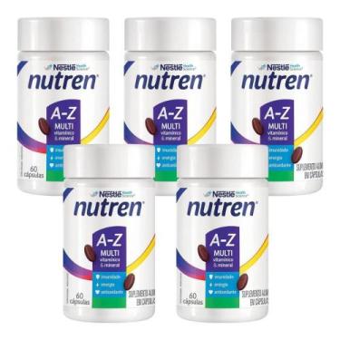 Imagem de Kit Nestlé Nutren A-Z Multi Com 5 Unidades De 60 Cápsulas Cada - NESTL