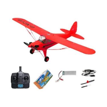Imagem de Atualizar Avião RC 2024 WLtoys A160 J3-CUB 5CH 3D 6G 1406 Motor Sem Es