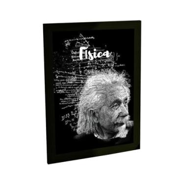 Imagem de Quadro Decorativo Albert Einstein Física Decoração Poster Quarto Sala