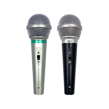 Imagem de Microfone Profissional Com fio 3M Dinâmico MS-56 - Sunoro, Preto