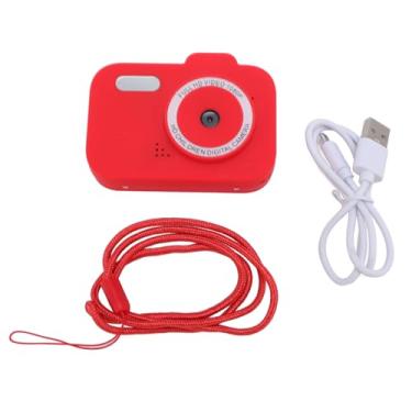 Imagem de Pequena câmera digital 1080p HD Lente dupla 2 polegadas tela IPS 8x Câmera compacta de zoom digital de zoom (Vermelho)