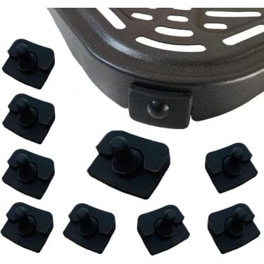Imagem de Rhsaae Air Fryer Pernas de borracha de silicone para fritadeiras a ar COSORI 6,8 QT, pés de borracha atualizados, almofadas, abas de peças, pontas, batentes espaçadores para fritadeira a ar COSORI de
