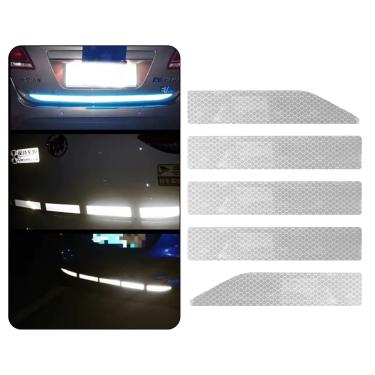 Imagem de Faixa Refletiva Branco Universal Caminhão Ônibus Camionete