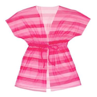 Imagem de Saída De Praia Infantil Menina Vestido Tule Verão Com Cordão - Fofotin