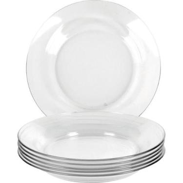 Imagem de Jogo De Prato Fundo 12 unidades Vidro Resistente Duralex - Nadir - Mar