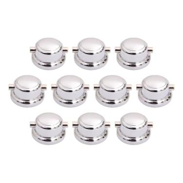 Imagem de MERIGLARE Suportes para caixa, acessórios para bateria, acessórios de percussão profissional com ponta dupla, orelhas leves para bateria com almofadas, 10 Conjuntos