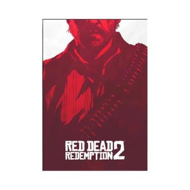 Imagem de Pôster De Arte Retrô Red Dead Redemption 2 Placa De Metal Decorativa P