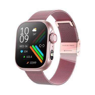 Imagem de Relógio Inteligente Feminino Com Chamada De Voz, Monitor De Frequência