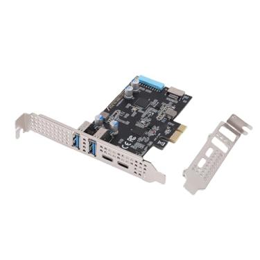 Imagem de GOWENIC PCIE para USB 3.2 GEN2 Card Com Largura de Banda de 10 Gbps, Placa PCI Express Com 2 Portas do Tipo C e 2 Tipo A, Adaptador de Expansão PCIE para PC para Desktop