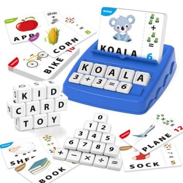 Imagem de Brinquedos educativos Yolscue Matching Letter Games 2 em 1 3-7 anos