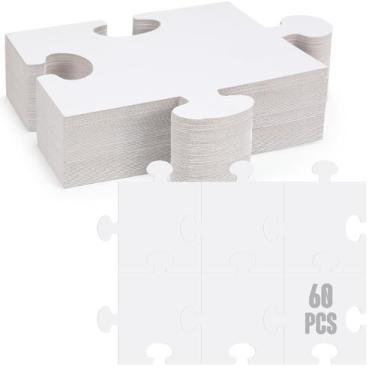 Imagem de Quebra-cabeças de papelão em branco Sonwyoung 60 unidades 20,2 x 22,9 