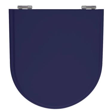 Imagem de Assento Laqueado Calypso Azul Navy Tampa P Vaso Incepa Mdf