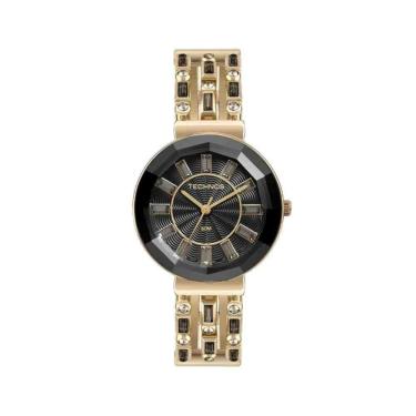 Imagem de Relógio Technos Crystal Dourado Preto Feminino 2033Cx/1P