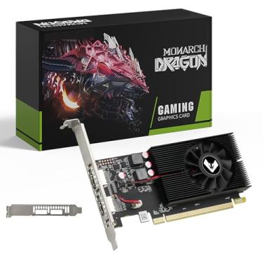 Imagem de MOUGOL Placa gráfica de baixo perfil AMD R5 230 GPU com memória DDR3 de 64 bits 2G equipada com 2 x HDMI para vídeo e jogos de escritório