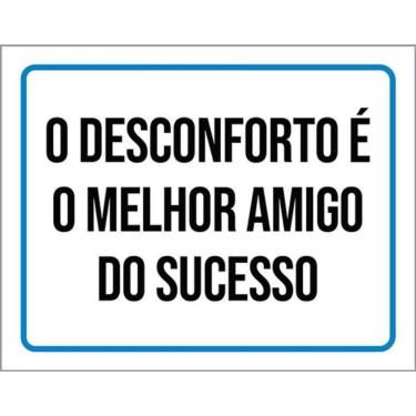 Imagem de Kit 3 Placas Desconforto Melhor Amigo Sucesso