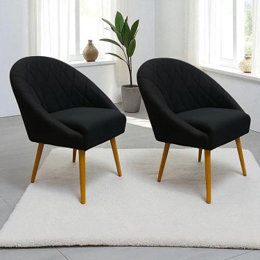 Imagem de Kit 2 Poltronas Itália Decoração P/ Sala Quarto e Escritório