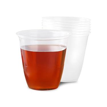 Imagem de Copos descartáveis de 170 g, sem BPA, à prova de vazamento, de plástico PP seguro para alimentos – Perfeito para café quente e gelado, vitaminas, bebidas, festas, casamentos e uso diário