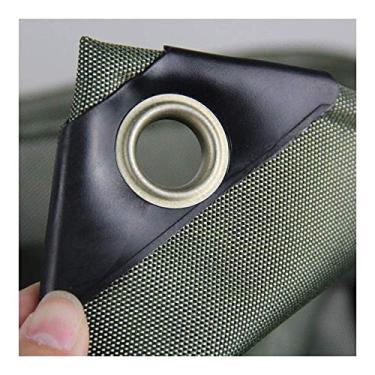 Imagem de OKUOKA Capa de isolamento à prova de intempéries pesada à prova d'água lona resistente ao desgaste ilhó de metal abrigo móvel ao ar livre, 12 tamanhos (cor: verde, tamanho: 4,8 x 6,8 m)