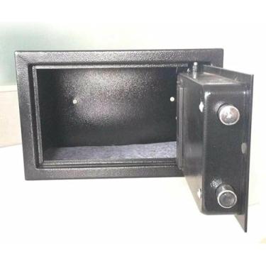 Imagem de Cofre digital de aço para joias e dinheiro precioso, cofre eletrônico com teclado eletrônico para armazenar objetos de valor