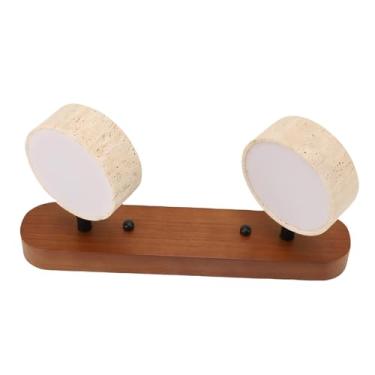 Imagem de Luocute Vanity Light, Arandela Moderna de Carvalho Com Painel de PC de Alta Transparência e Pedra Natural, para Entradas, Cozinhas, Vestiários, Salas de Estar (2)