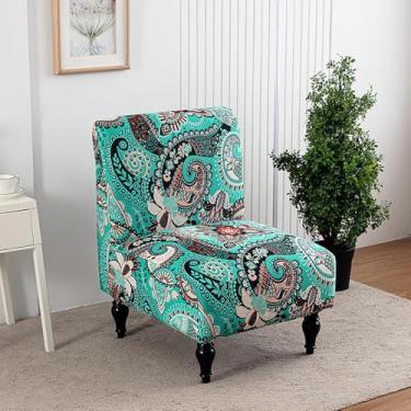 Imagem de Capa de cadeira com detalhes florais, capas protetoras de móveis removíveis sem braços, elástico antiderrapante, para sala de estar, sala de jantar, hotel, tipo 15||tamanho regular