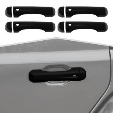 Imagem de Amayum Capa de maçaneta de porta externa adequada para Jeep Gladiator JT 2018+ acessórios externos, moldura de mão, preto fosco