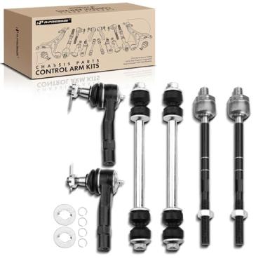Imagem de A-Premium Conjunto de 6, barra de balanço frontal, extremidade de haste de direção externa interna, compatível com Ford Explorer 98-01, Ranger 98-04, Mazda B2300 01-03, B2500 98-01, B3000 e B4000 98