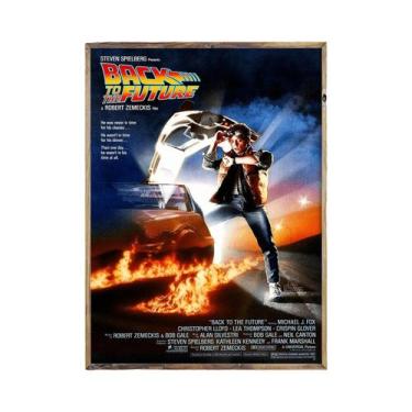 Imagem de Pôster De Filme Em Canvas Da Trilogia De Volta Para O Futuro, Arte De 