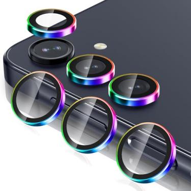 Imagem de Casetego Protetor de lente de câmera Galaxy A16 5G, dureza 9H, resistente a arranhões, vidro temperado ultrafino, capa de lente de câmera individual de metal para Samsung Galaxy A16 5G, compatível com